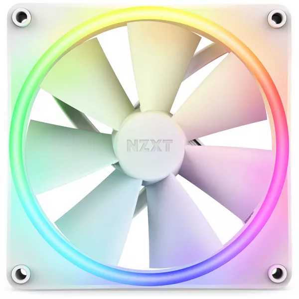 NZXT F140 RGB Duo (single pack) 14 cm 1800RPM fehér ház ventilátor