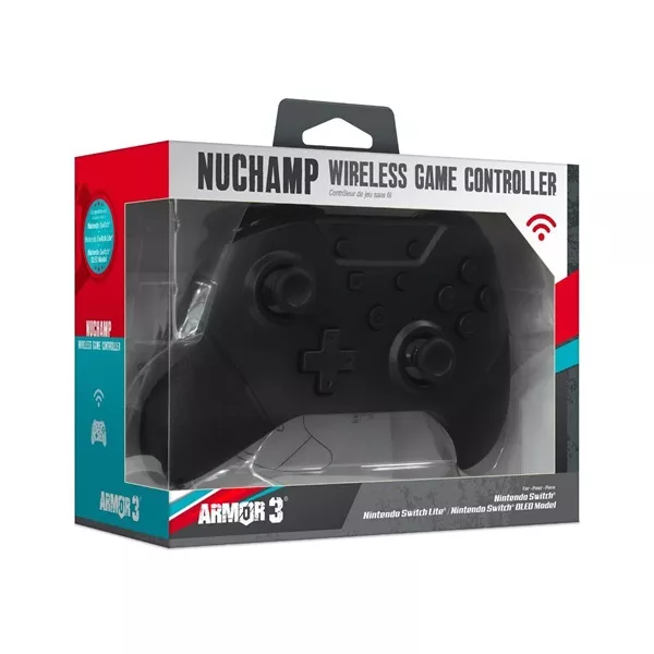 Armor3 NuChamp Nintendo Switch Fekete vezeték nélküli kontroller