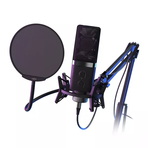 URAGE by Hama 186087 Stream 900HD Streaming állvánnyal gaming mikrofon