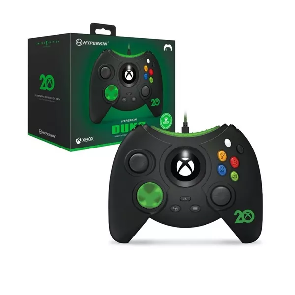 Hyperkin Duke Xbox Series|One/Windows 11|10 fekete 20.Évf. Xbox liszenszelt vezetékes kontroller style=