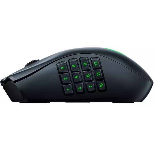 Razer Naga V2 Pro optikai USB  Bluetooth fekete vezeték nélküli gamer egér