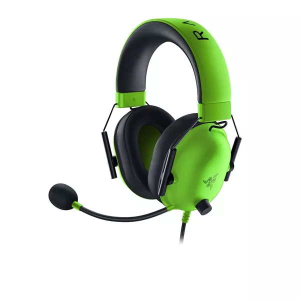 Razer Blackshark V2 X 3,5mm jack zöld gamer headset style=
