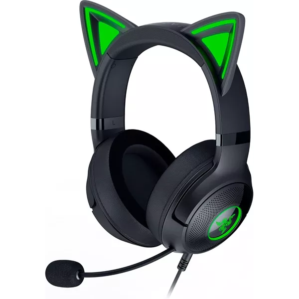 Razer Kraken Kitty V2 USB fekete gamer headset style=