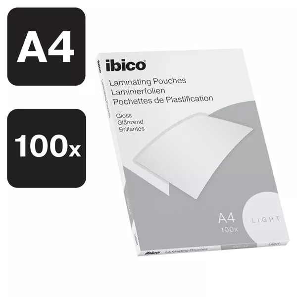Ibico A4 75 micron, 100 db/csomag  light laminálófólia