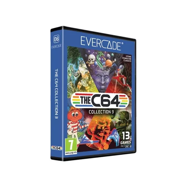 Evercade C6 The C64 Collection 3 13in1 Retro Multi Game játékszoftver csomag style=