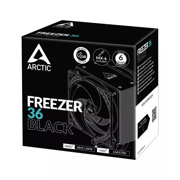 Arctic Freezer 36 fekete processzorhűtő