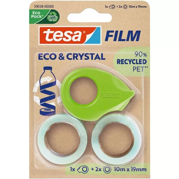 Tesa 59038 Eco&Crystal 10m x 19 mm 3in1 ragasztószalag