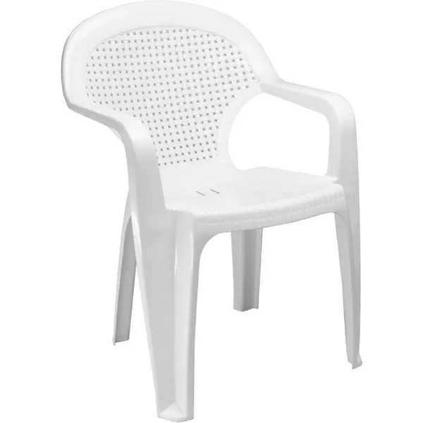 FLAIR Chicago alacsony támlás fehér kerti szék