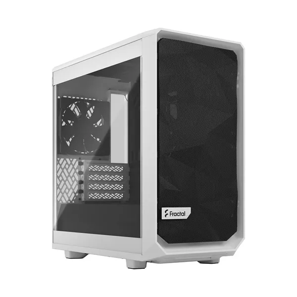 Fractal Design Meshify 2 Mini fehér (táp nélküli) ablakos mATX ház