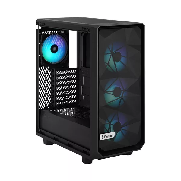 Fractal Design Meshify 2 Compact Lite RGB fekete (táp nélküli) ablakos ATX ház