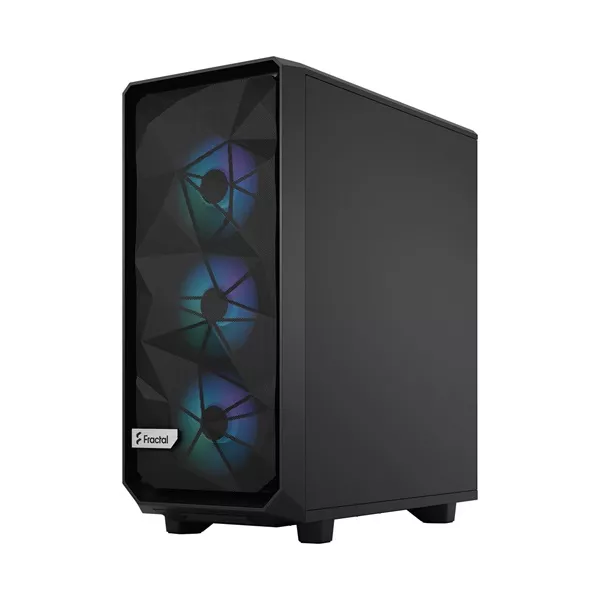 Fractal Design Meshify 2 Compact Lite RGB fekete (táp nélküli) ablakos ATX ház