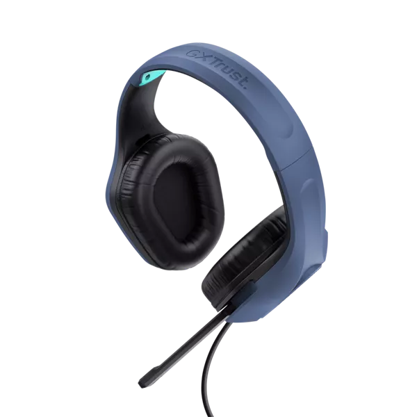 Trust 24991 GXT415B Zirox vezetékes kék gamer headset