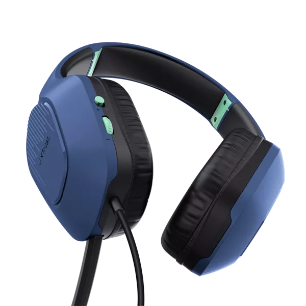 Trust 24991 GXT415B Zirox vezetékes kék gamer headset