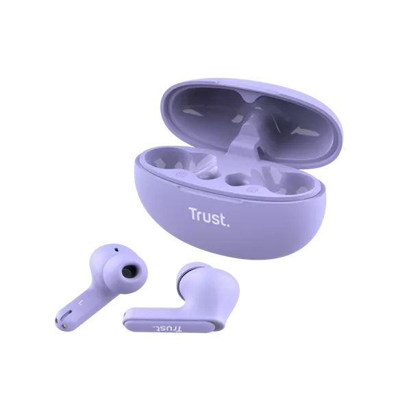 Trust 25297 Yavi ENC True Wireless Bluetooth lila fülhallgató