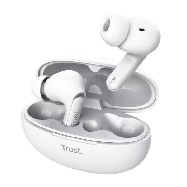 Trust 25173 Yavi ENC True Wireless Bluetooth fehér fülhallgató style=