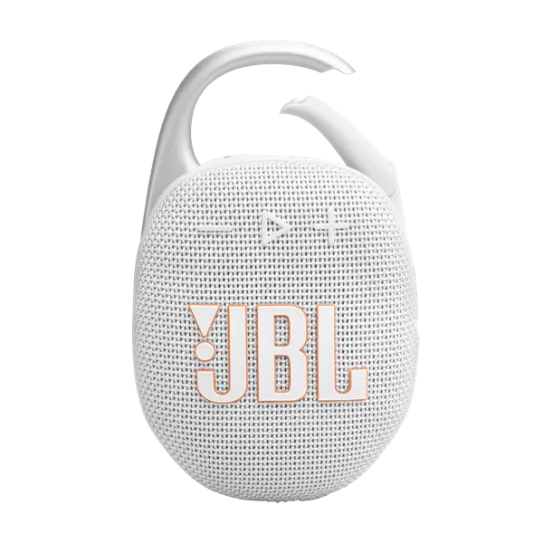 JBL Clip 5 WHT fehér hordozható Bluetooth hangszóró