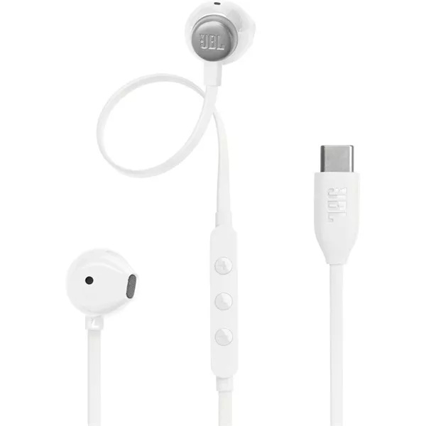 JBL T 305 C WHT vezetékes USB C mikrofonos fehér fülhallgató