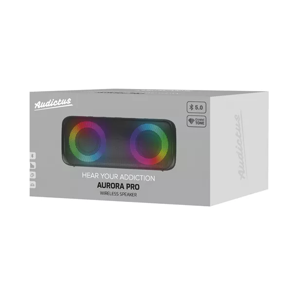 Audictus Aurora Pro TWS RGB fekete Bluetooth hangszóró