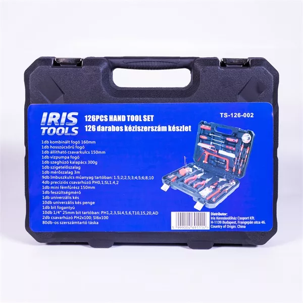 IRIS TOOLS TS-126-002 126 darabos kéziszerszám készlet