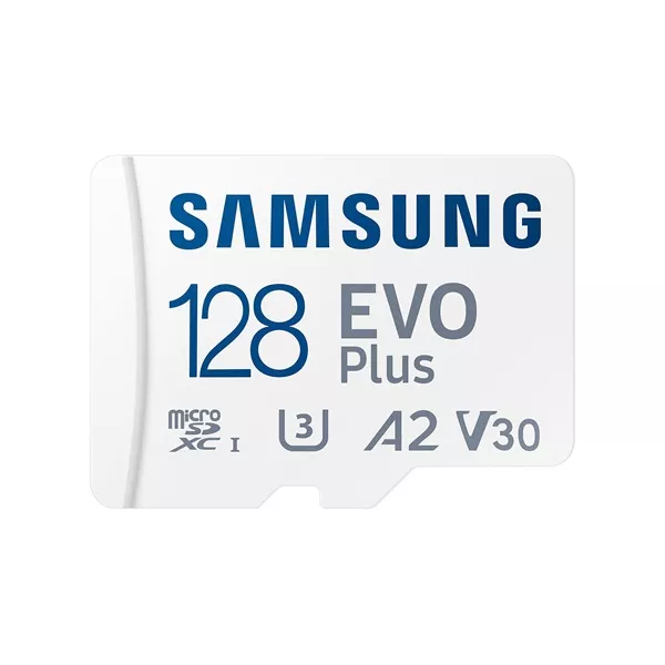 Samsung 128GB SD micro EVO Plus (SDXC Class10 UHS-I) (MB-MC128SA/EU) memóriakártya adapterrel