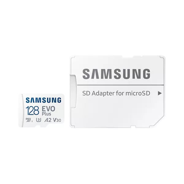 Samsung 128GB SD micro EVO Plus (SDXC Class10 UHS-I) (MB-MC128SA/EU) memóriakártya adapterrel