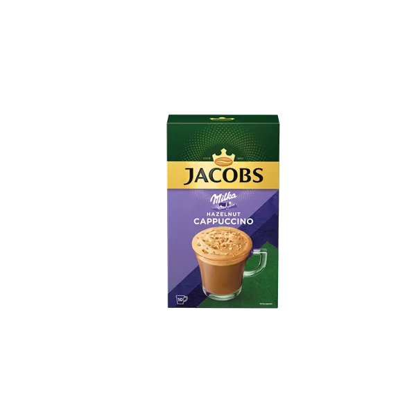 Douwe Egberts Jacobs Cappuccino Milka-Mogyorós 8x16,5g instant kávékeverék csomag