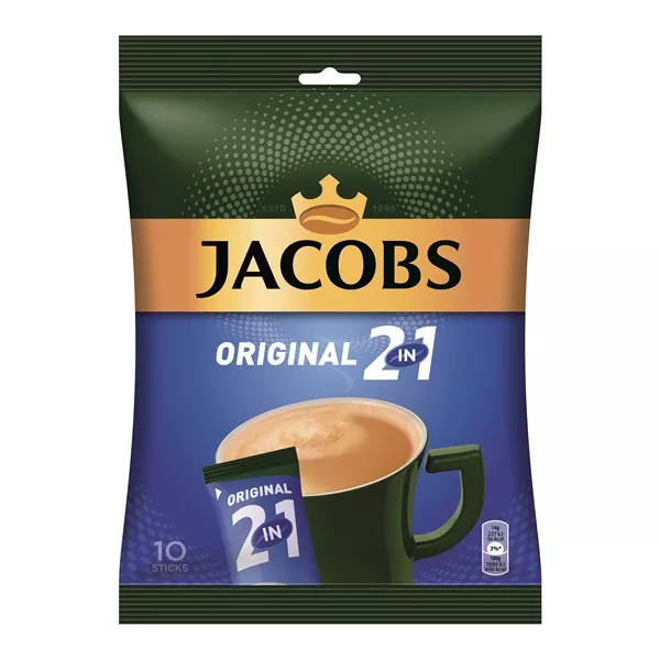 Douwe Egberts Jacobs 2in1 10x14g instant kávékeverék csomag