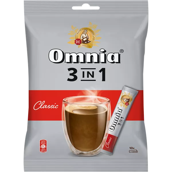 Douwe Egberts Omnia Classic 3in1 10x17,5g instant kávékeverék csomag