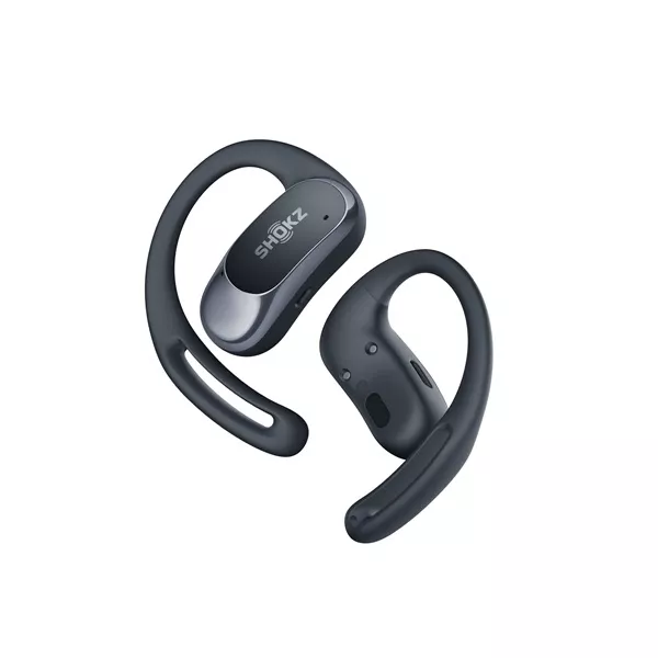 Shokz OpenFit Air. True Wireless Bluetooth fekete sport fülhallgató
