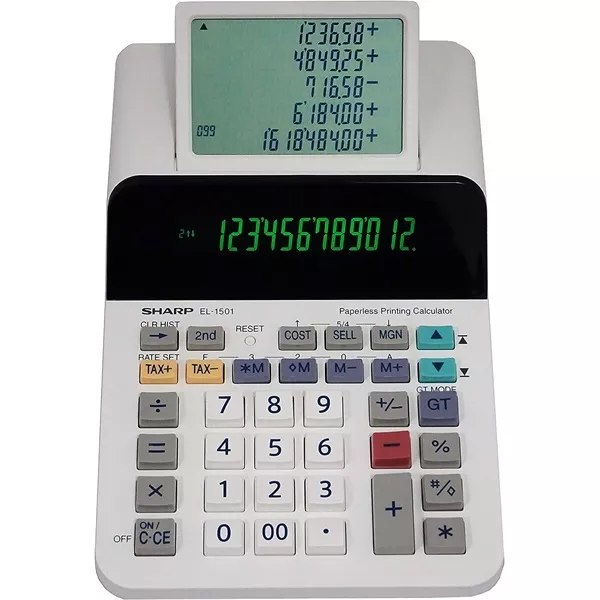 Sharp EL1501 segédkijelzős asztali számológép