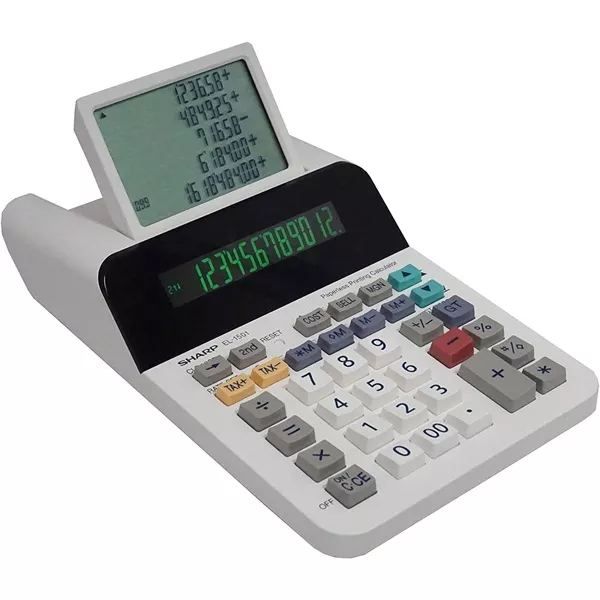 Sharp EL1501 segédkijelzős asztali számológép