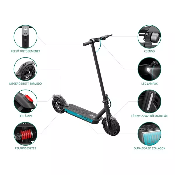 LAMAX E-Scooter S11600 350W/11,6Ah elektromos roller