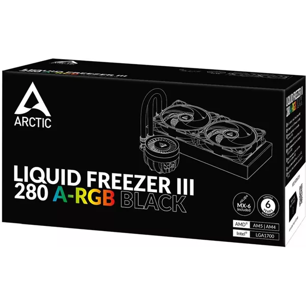 Arctic ACFRE00143A Liquid Freezer III 280 A-RGB fekete vízhűtéses processzorhűtő