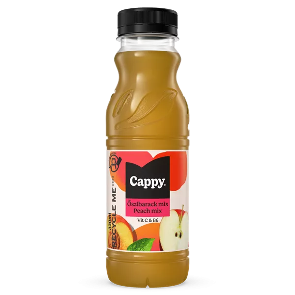 Cappy őszibarack 0,33l PET palackos DRS egyutas visszaváltási díjas gyümölcslé