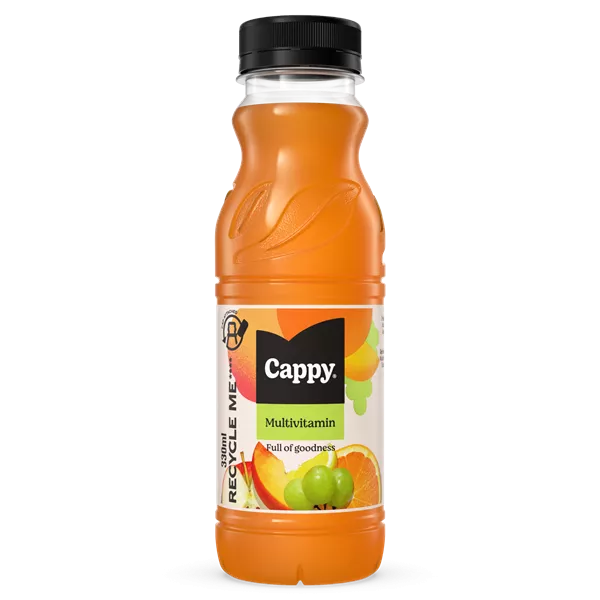 Cappy multivitamin 0,33l DRS egyutas visszaváltási díjas PET palackos gyümölcslé