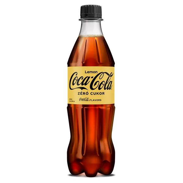 Coca-Cola Zero Lemon DRS egyutas visszaváltási díjas 0,5l PET palackos üdítőital