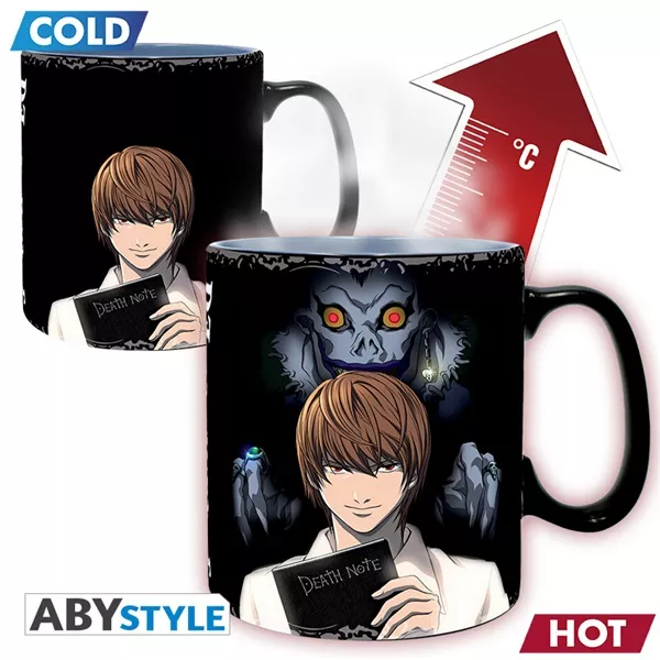 Death Note Kira & L 460ml hőre változó bögre