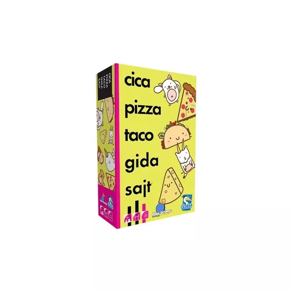 Cica, pizza, taco, gida, sajt kártyajáték