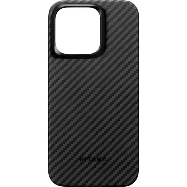 Pitaka 128972 1500D iPhone 15 Pro Max fekete/szürke aramid hátlap