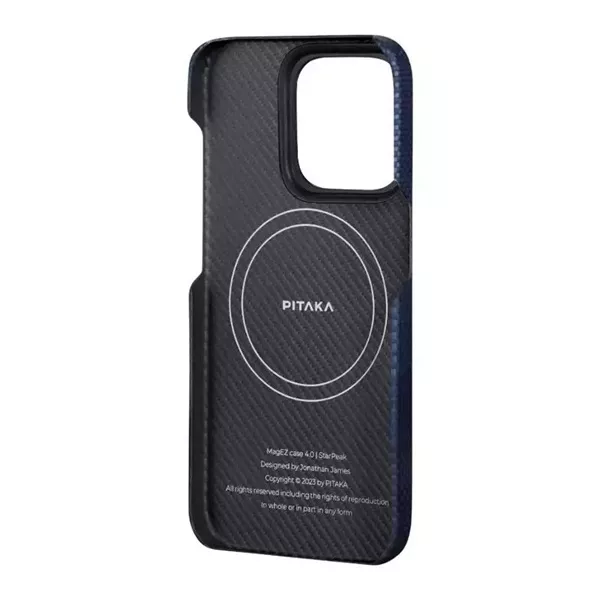 Pitaka 129435 OTH iPhone 15 kék aramid hátlap