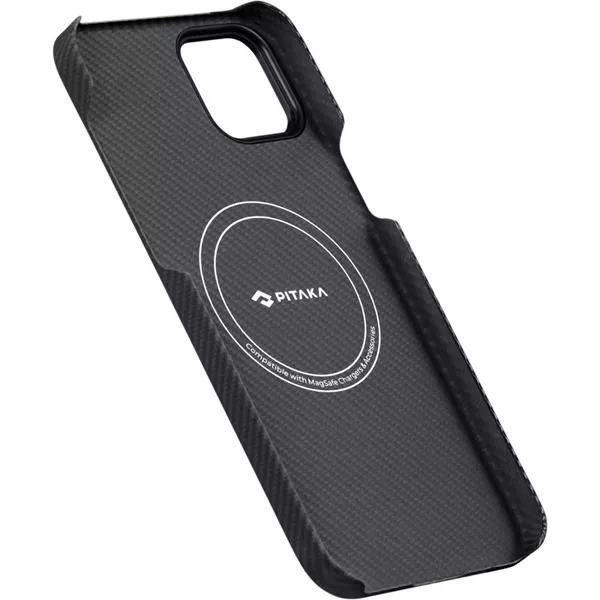 Pitaka 129608 600D iPhone 15 fekete/szürke aramid hátlap
