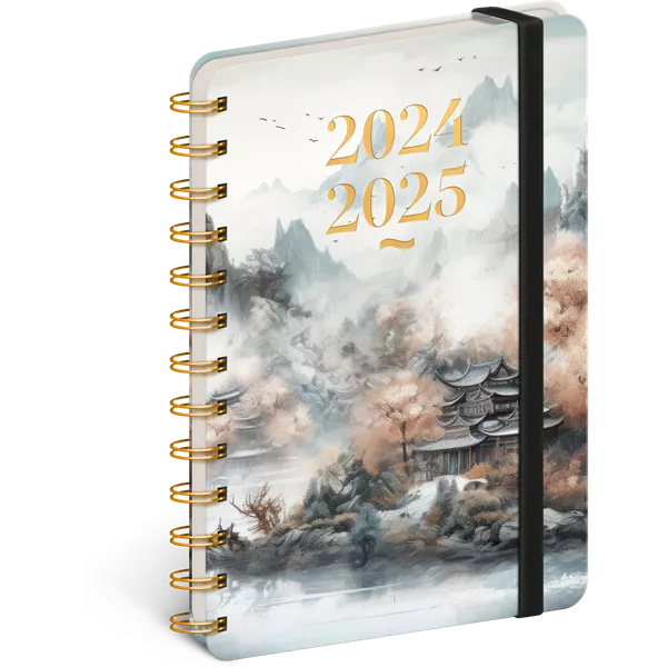 Realsystem Petito Japan 2024/2025 13×18cm 18 hónapos spirálos naptár