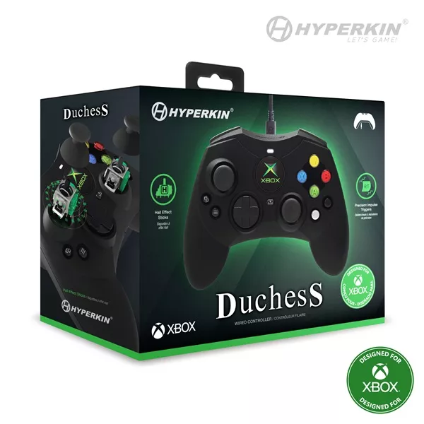 Hyperkin M01618-BK Duchess Xbox Series|One/Windows 11|10 fekete Xbox liszenszelt vezetékes kontroller