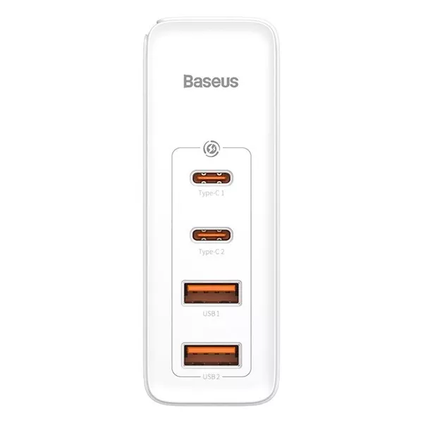 Baseus CCGAN2P-L02 GaN2 Pro 100W 2xUSB/2xType-C 100W fehér hálózati töltő