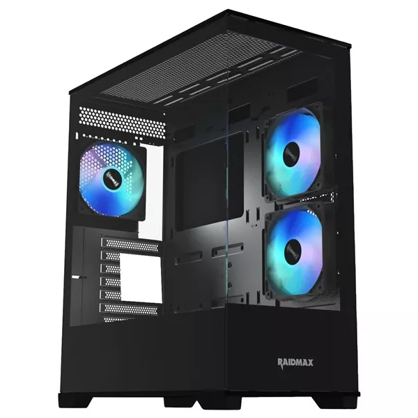 RAIDMAX i801 fekete (táp nélküli) ablakos ATX ház