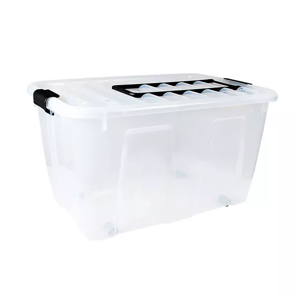 IRIS Home Box 70 literes tárolódoboz zárható tetővel, kerekekkel 22290800