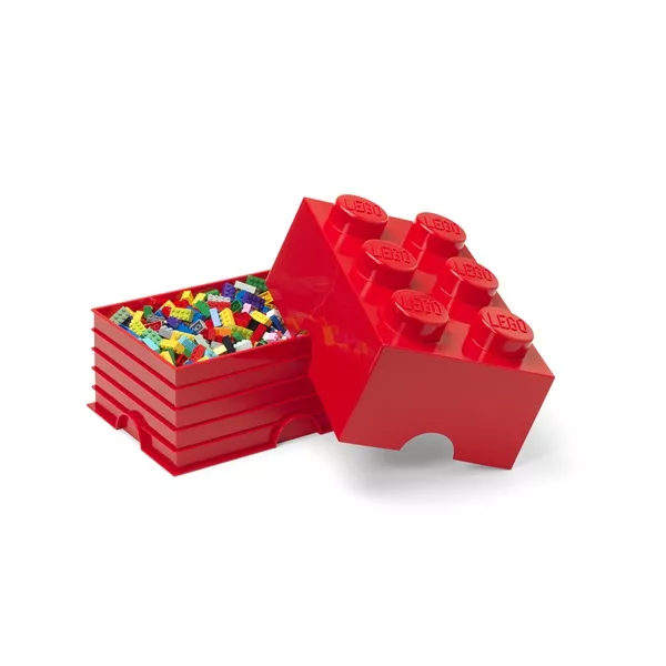 LEGO Storage Brick 6 tárolódoboz 16,9 literes, piros 40000800