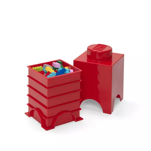 LEGO STORAGE BRICK 1 tárolódoboz 1,2 literes, piros 40011730