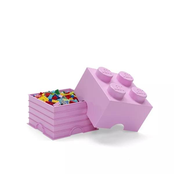 LEGO Tárolódoboz 2x2, rózsaszín (5,6 literes)