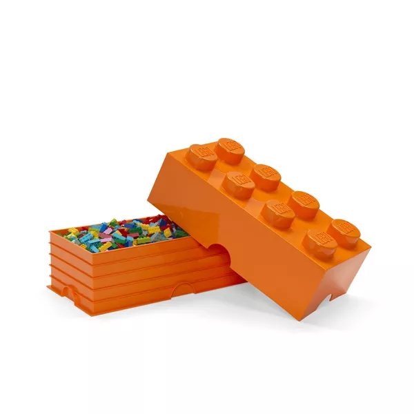 LEGO STORAGE BRICK 8 tárolódoboz 12,1 literes, narancssárga 40041760
